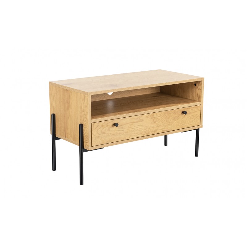 VL Madrid 800 TV Unit Oak Black